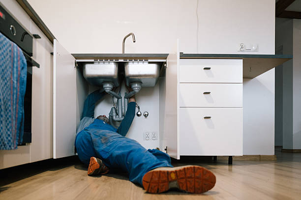 Professional Drain Cleaning technician working in La Crosse, KS